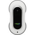 Der Lifenaxx LX-055 Fensterreinigungsroboter ist ein weiß-schwarzes, ovales Gerät mit Einschaltknopf und Lifenaxx-Logo, das sich durch ein schlankes Design und eine intelligente Reinigungstechnologie für eine effiziente Fensterreinigung auszeichnet.
