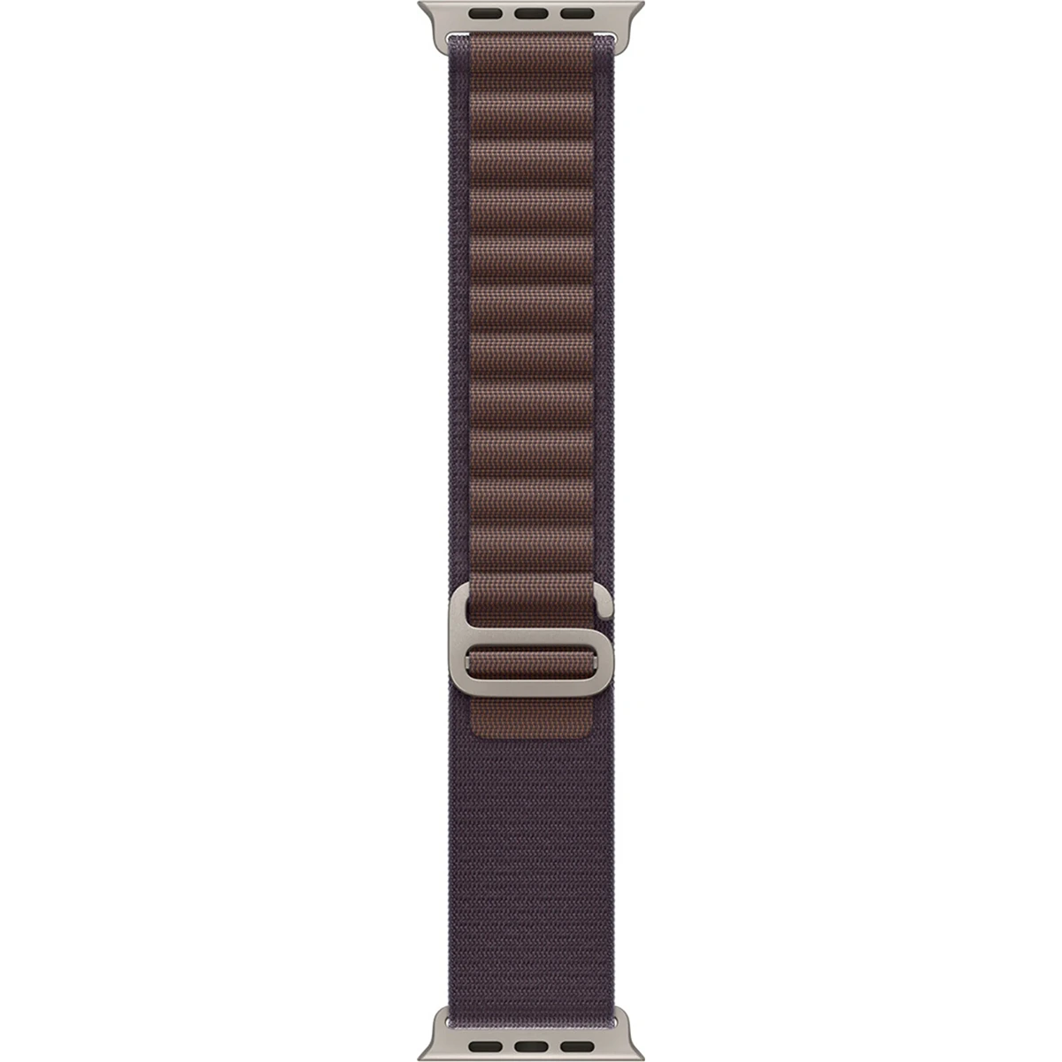 Apple Alpine Loop 49 mm Armband in Indigo Größe M mit Titan-G-Haken, robustes Nylon-Sportband für Apple Watch Ultra