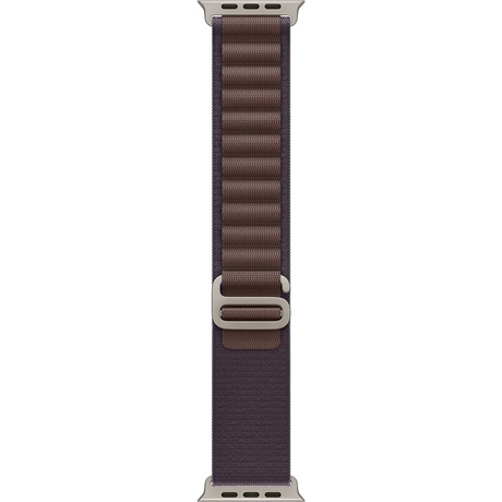 Apple Alpine Loop 49 mm Armband in Indigo Größe M mit Titan-G-Haken, robustes Nylon-Sportband für Apple Watch Ultra