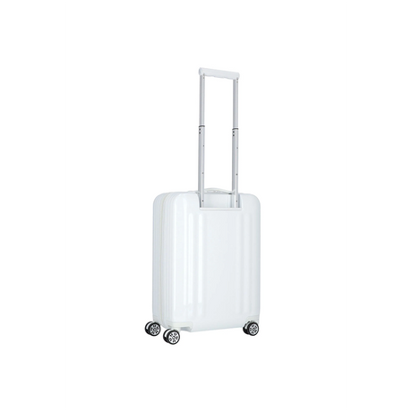 BOGNER Piz Kabinentrolley 55 cm in Weiß, leichter Carbon-Hartschalenkoffer mit 4 Rollen, TSA-Schloss und Laptopfach