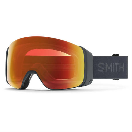 Smith 4D MAG Skibrille in Rot mit ChromaPop-Gläsern und Ersatzscheibe, Premium-Skibrille für Damen und Herren